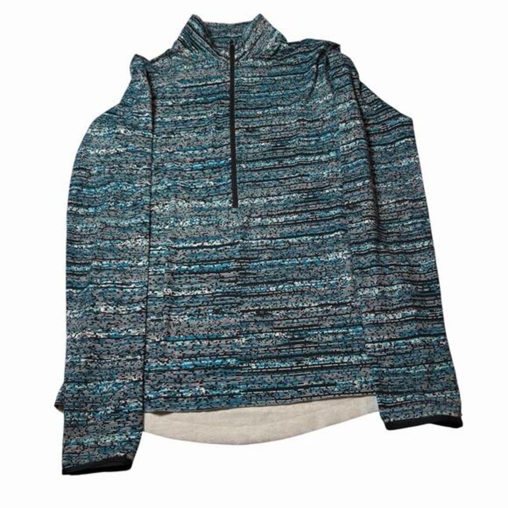 Nike Pro Dri-Fit 1/2 Zip Pullover Shirt Top Womens Medium Running Athletic Teal